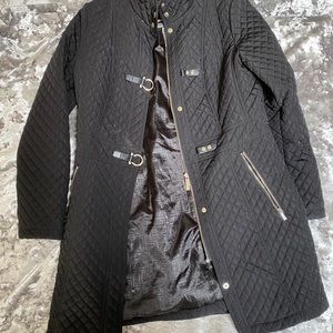 Quilted pea coat